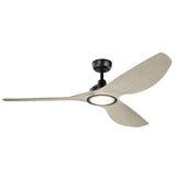 Imari 65in Ceiling Fan with Light - Satin Black