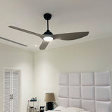 Imari 65in Ceiling Fan with Light - Satin Black