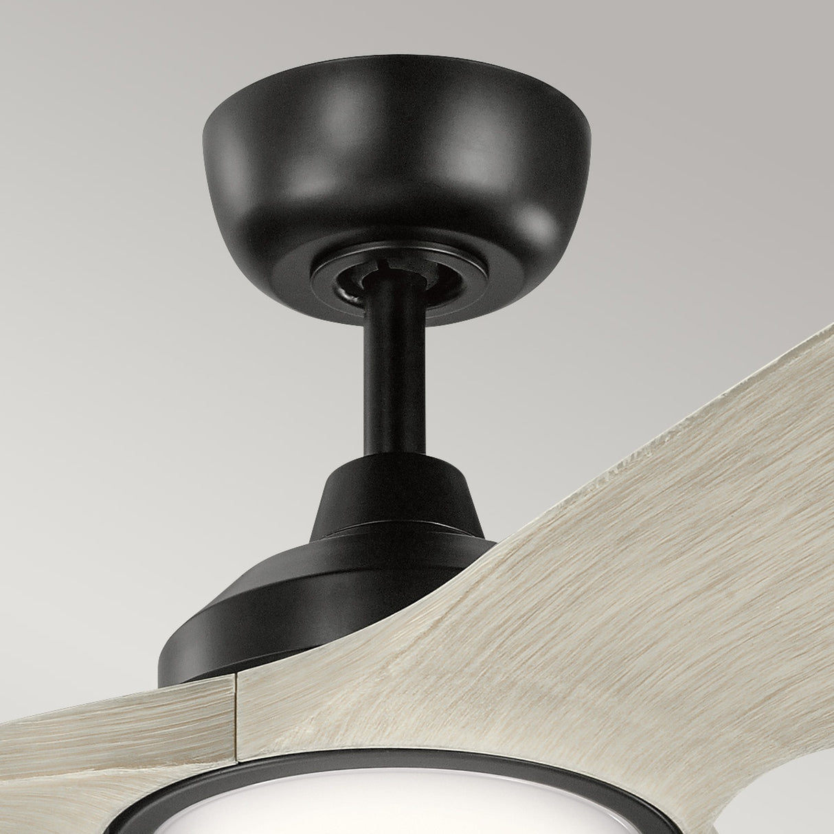 Imari 65in Ceiling Fan with Light - Satin Black