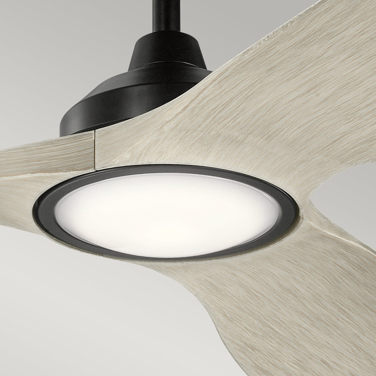 Imari 65in Ceiling Fan with Light - Satin Black
