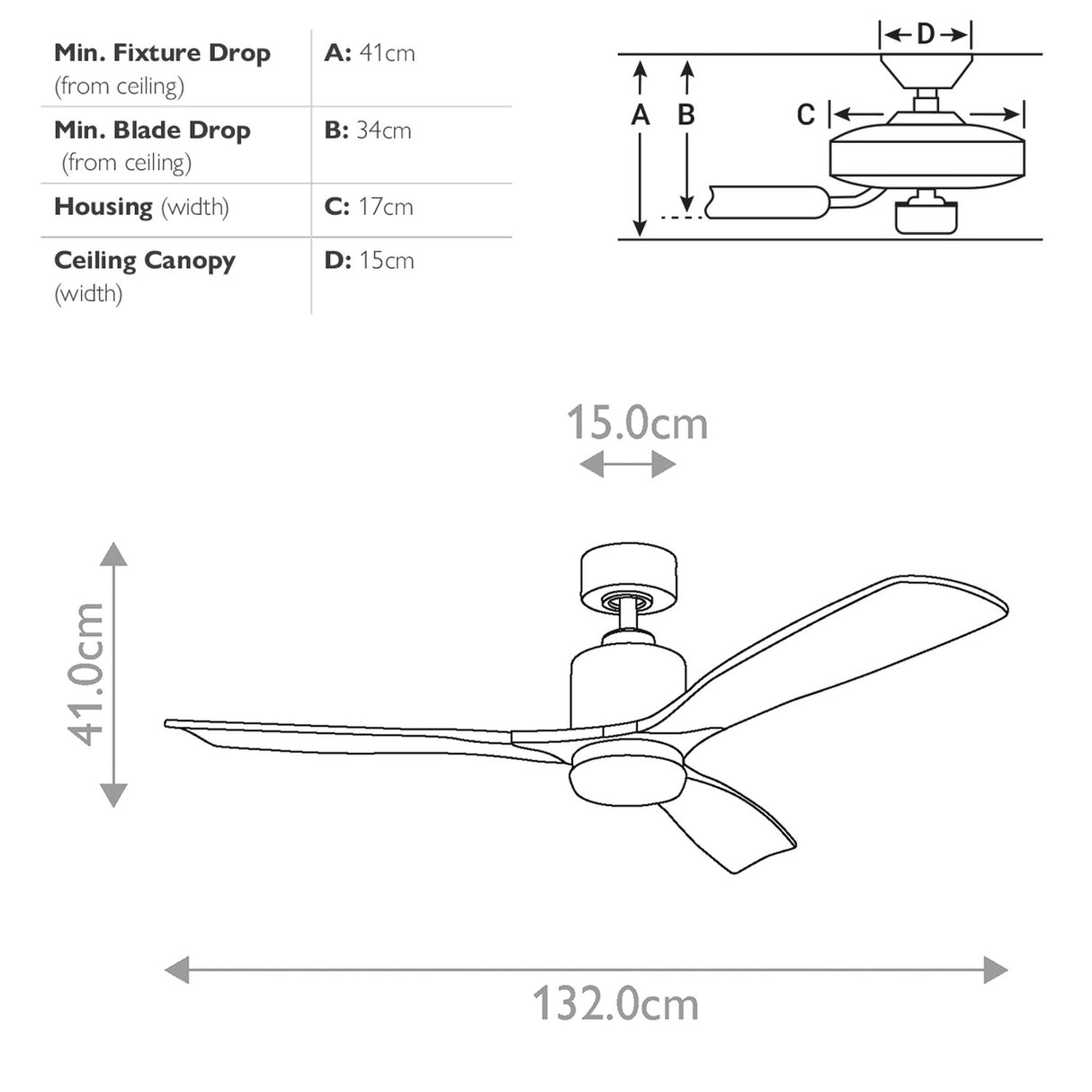 Ridley II 52in Ceiling Fan with Light - Natural Brass