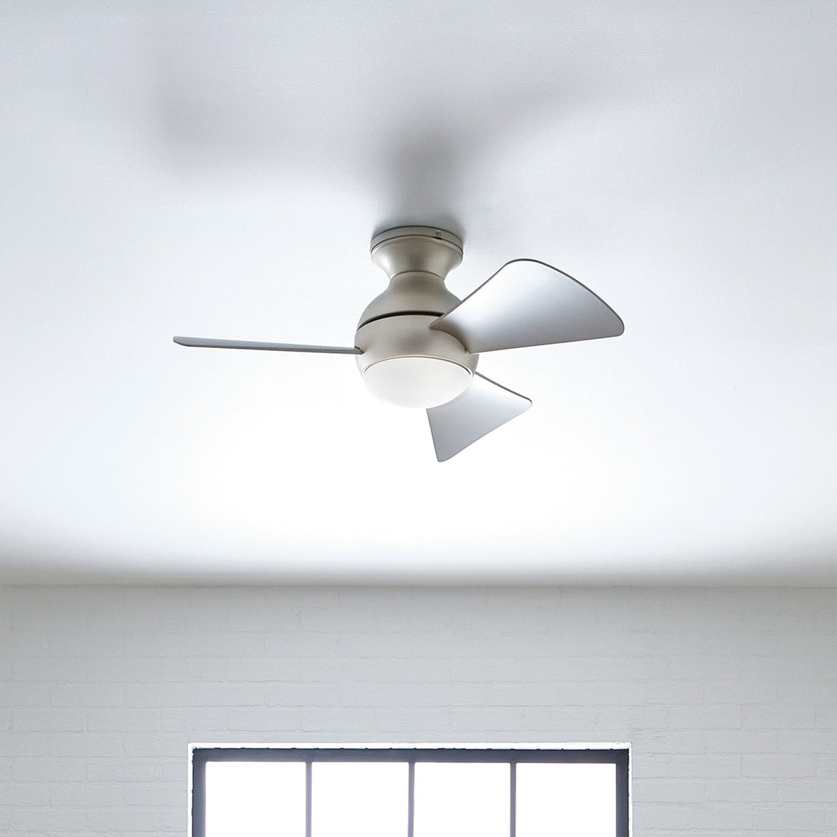 Sola 34in Ceiling Fan with Light - Brushed Nickel