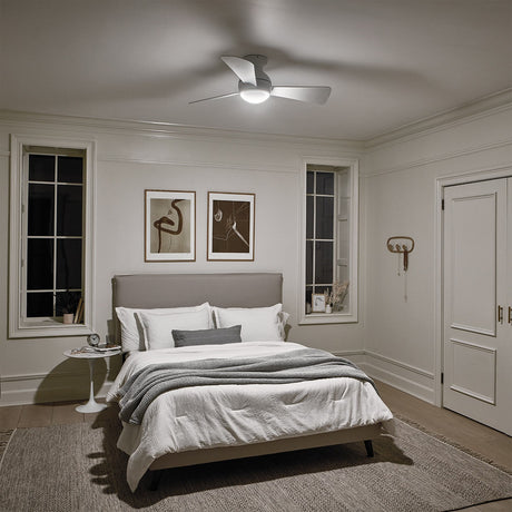 Sola 34in Ceiling Fan with Light - Matt White