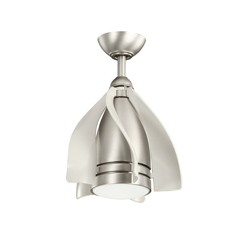 Terna 15in Ceiling Fan with Light - Brushed Nickel