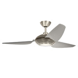 Voya 60in Ceiling Fan with Light - Brushed Stainless Steel