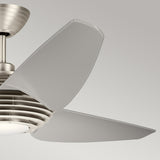 Voya 60in Ceiling Fan with Light - Brushed Stainless Steel