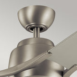 Zeus 60in Ceiling Fan with Light - Brushed Nickel