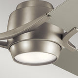 Zeus 60in Ceiling Fan with Light - Brushed Nickel