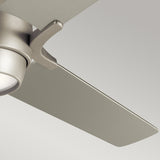 Zeus 60in Ceiling Fan with Light - Brushed Nickel