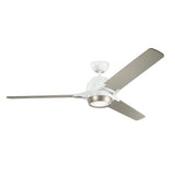Zeus 60in Ceiling Fan with Light - White