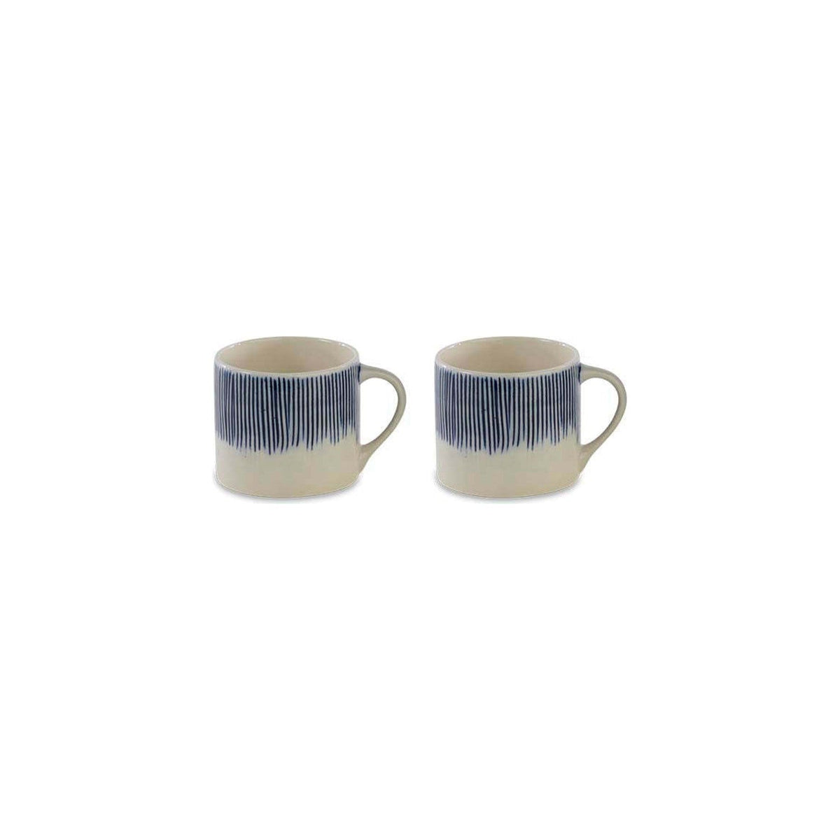 Karuma Small Ceramic Mug - Blue - Set of 2