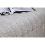 Kiana Cotton & Linen Storage Ottoman - Natural