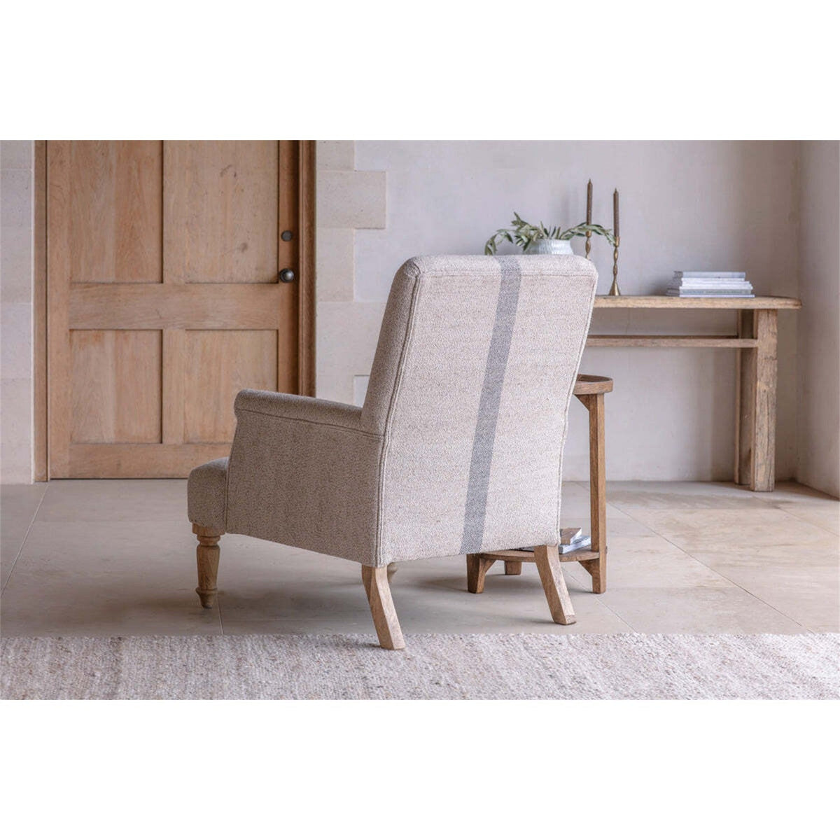 Kallu Wool & Cotton Armchair - Natural