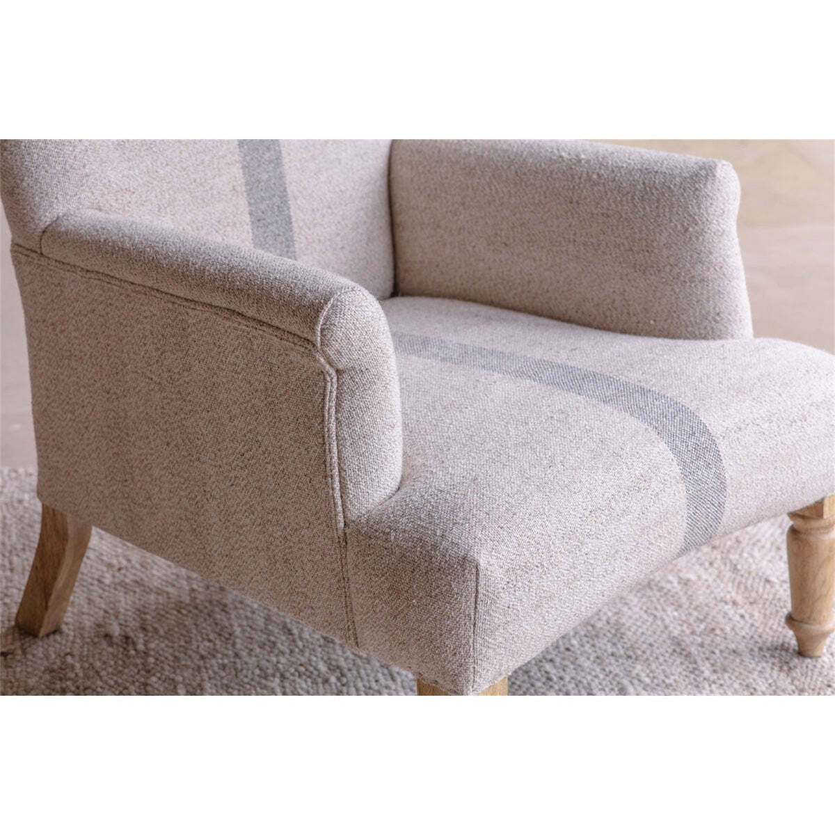 Kallu Wool & Cotton Armchair - Natural