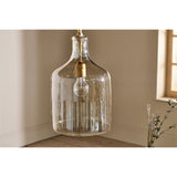 Kalsi Small Recycled Glass Pendant Light - Lustre