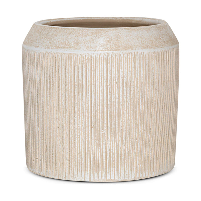 Kubo Small Ceramic Planter - Cream