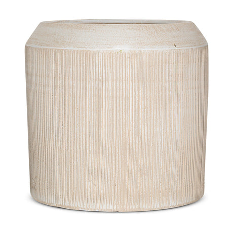 Kubo Large Ceramic Planter - Cream