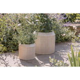 Kubo Large Ceramic Planter - Cream