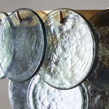 Kagitha Small 3 Light Recycled Glass Chandelier - Green