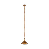 Keju Recycled Glass Pendant Light - Dark Amber