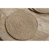 Keso Round Woven Placemats - Brown - Set of 4