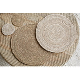 Keso Round Woven Placemats - Brown - Set of 4