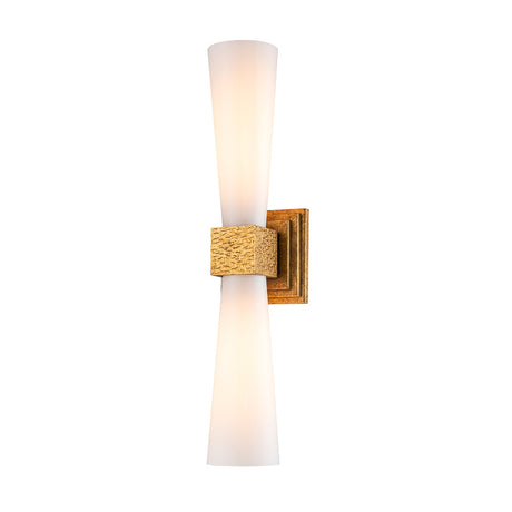 Kristy 2 Light Wall Light - Distressed Gold