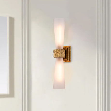 Kristy 2 Light Wall Light - Distressed Gold