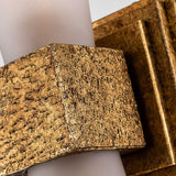 Kristy 2 Light Wall Light - Distressed Gold