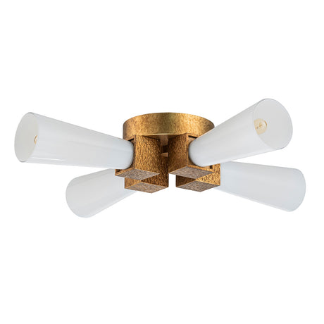 Kristy 4 Light Pendant Light - Distressed Gold