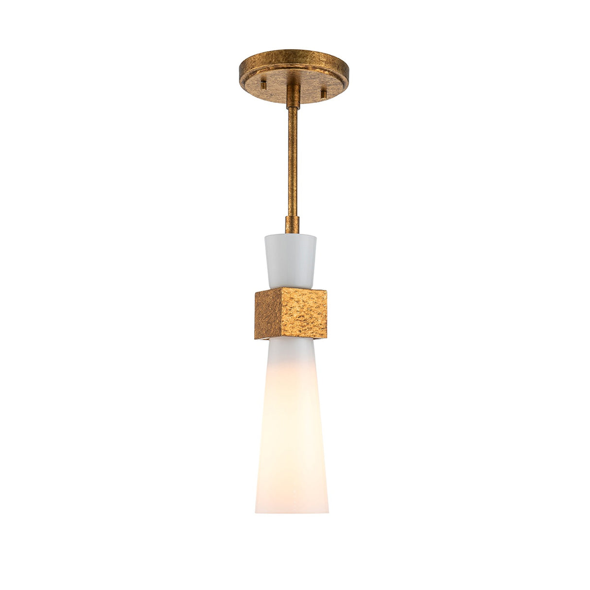 Kristy 1 Light Mini Pendant Light - Distressed Gold