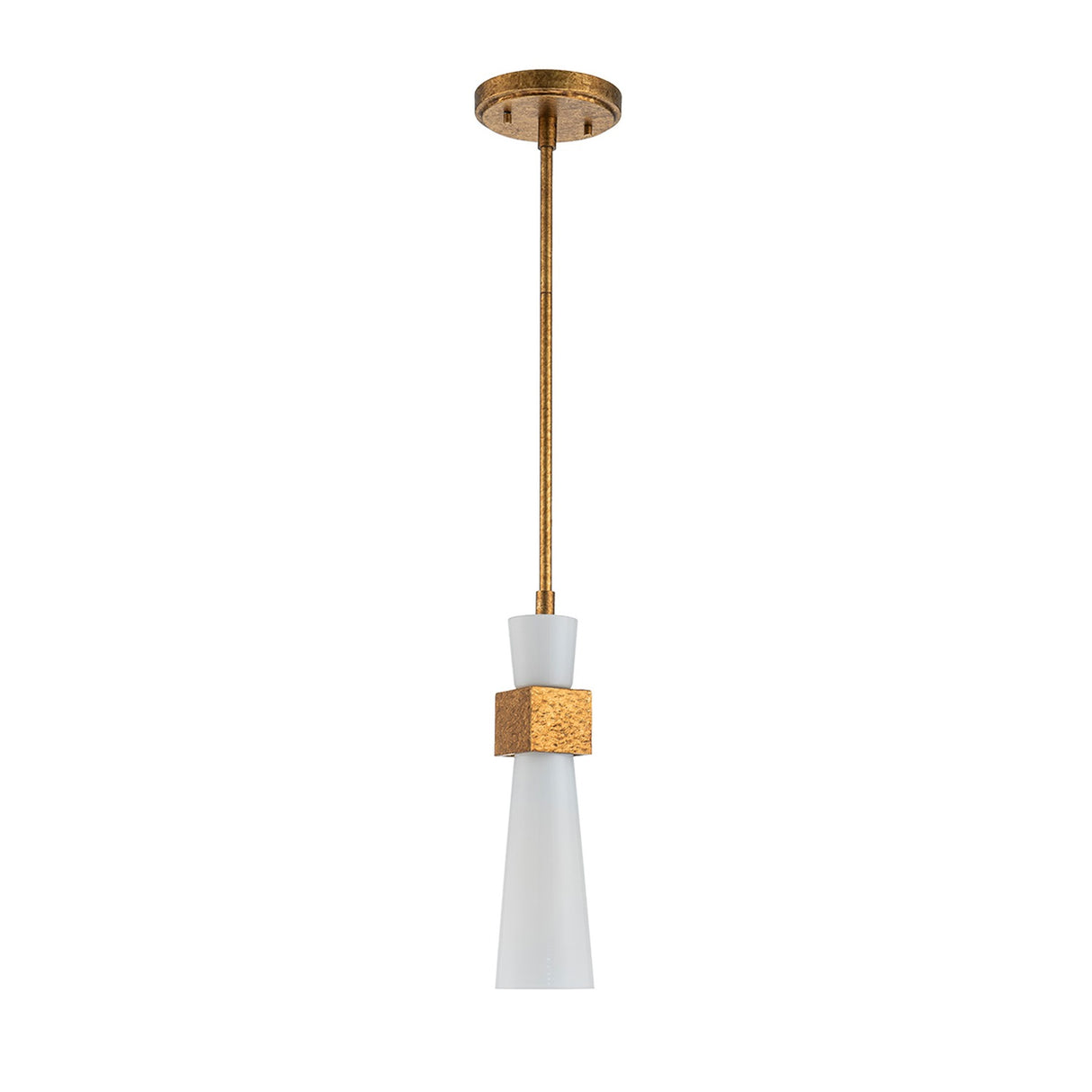Kristy 1 Light Mini Pendant Light - Distressed Gold