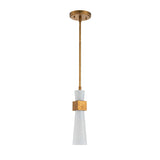Kristy 1 Light Mini Pendant Light - Distressed Gold