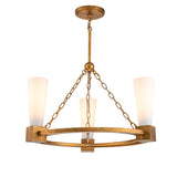 Kristy 3 Light Chandelier - Distressed Gold