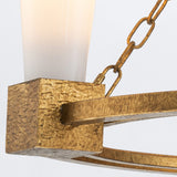 Kristy 3 Light Chandelier - Distressed Gold