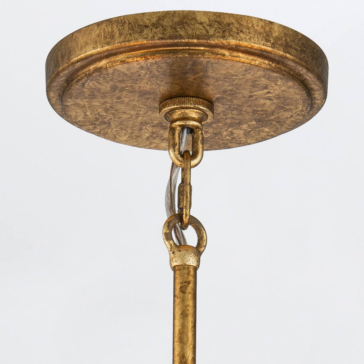 Kristy 3 Light Chandelier - Distressed Gold