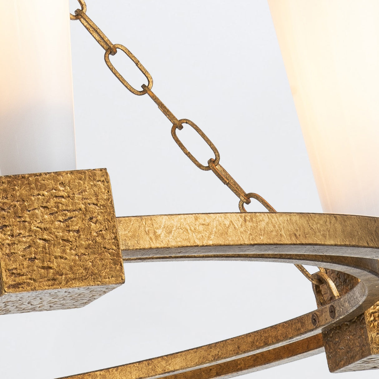 Kristy 4 Light Chandelier - Distressed Gold