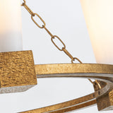 Kristy 4 Light Chandelier - Distressed Gold