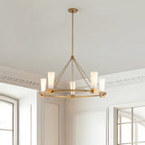 Kristy 5 Light Chandelier - Distressed Gold