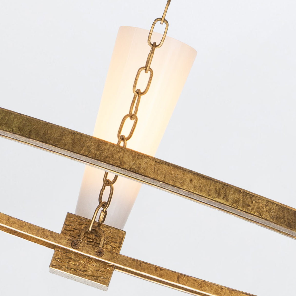Kristy 5 Light Chandelier - Distressed Gold