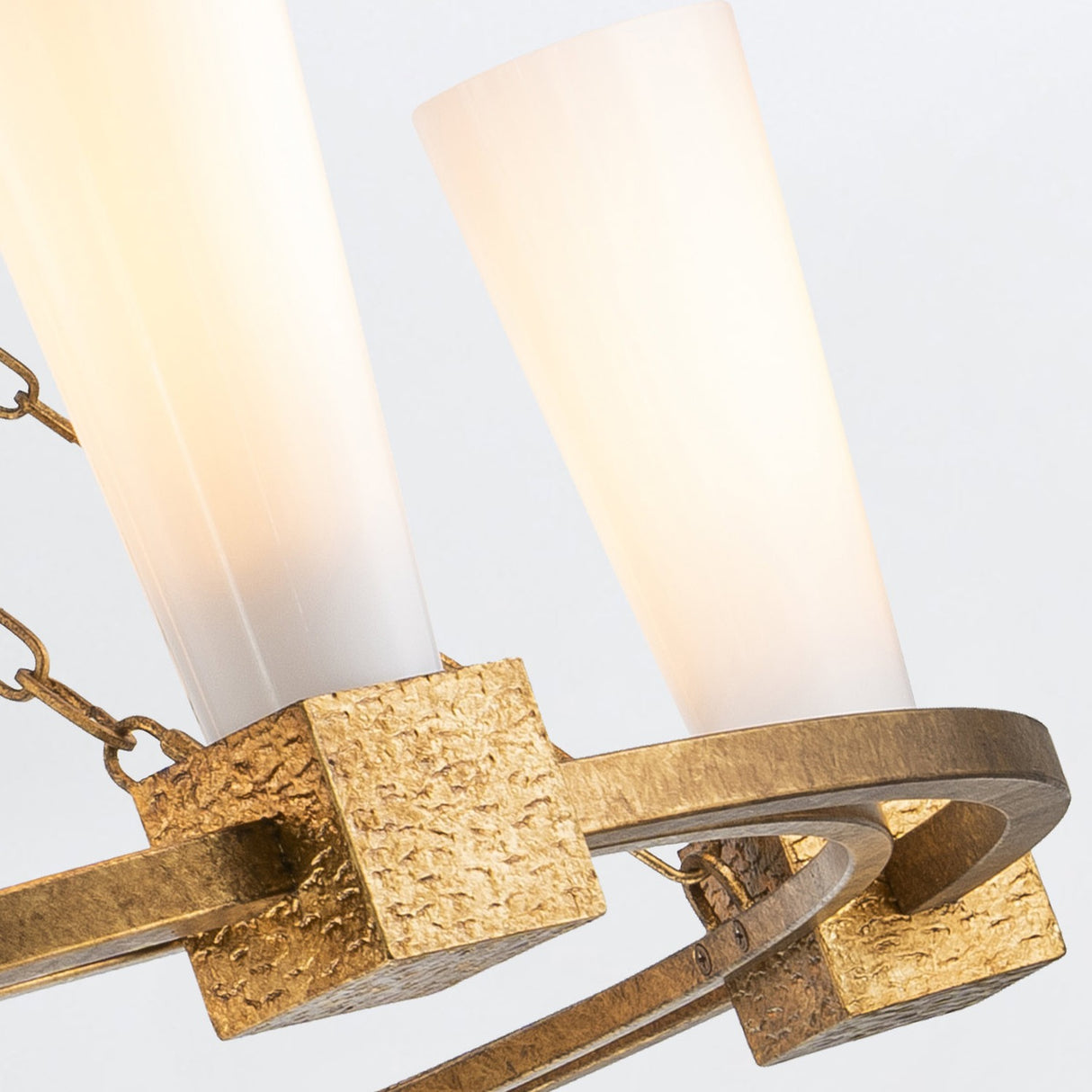 Kristy 5 Light Chandelier - Distressed Gold