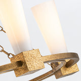 Kristy 5 Light Chandelier - Distressed Gold