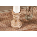 Kibibi Mango Wood Candlestick - Natural