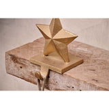 Kotta Star Christmas Stocking Holder - Antique Brass