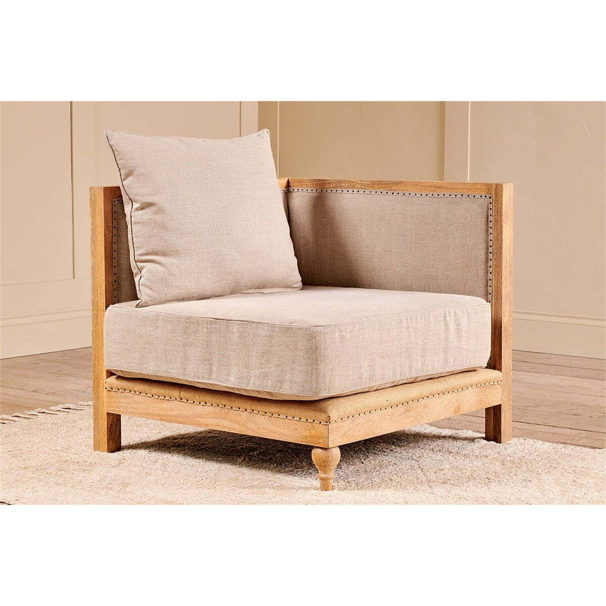 Krissa Corner Modular Sofa - Natural