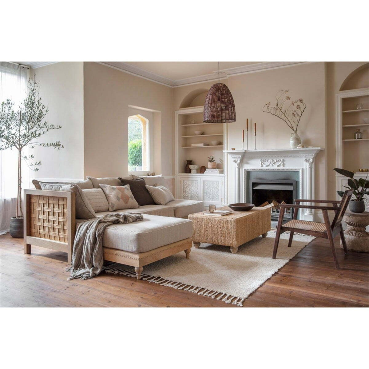 Krissa Modular Sofa - Natural - Set