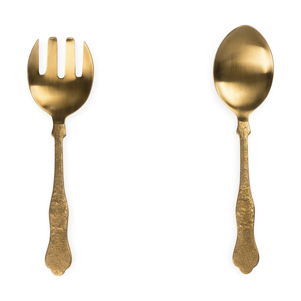 Khana Salad Servers - Brushed Gold - Set of 2