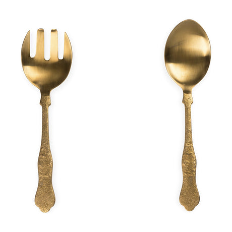Khana Salad Servers - Brushed Gold - Set of 2