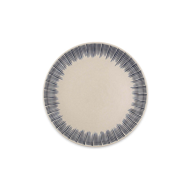 Karuma Stoneware Dinner Set - Blue & White - Set of 12