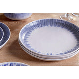 Karuma Stoneware Dinner Set - Blue & White - Set of 12